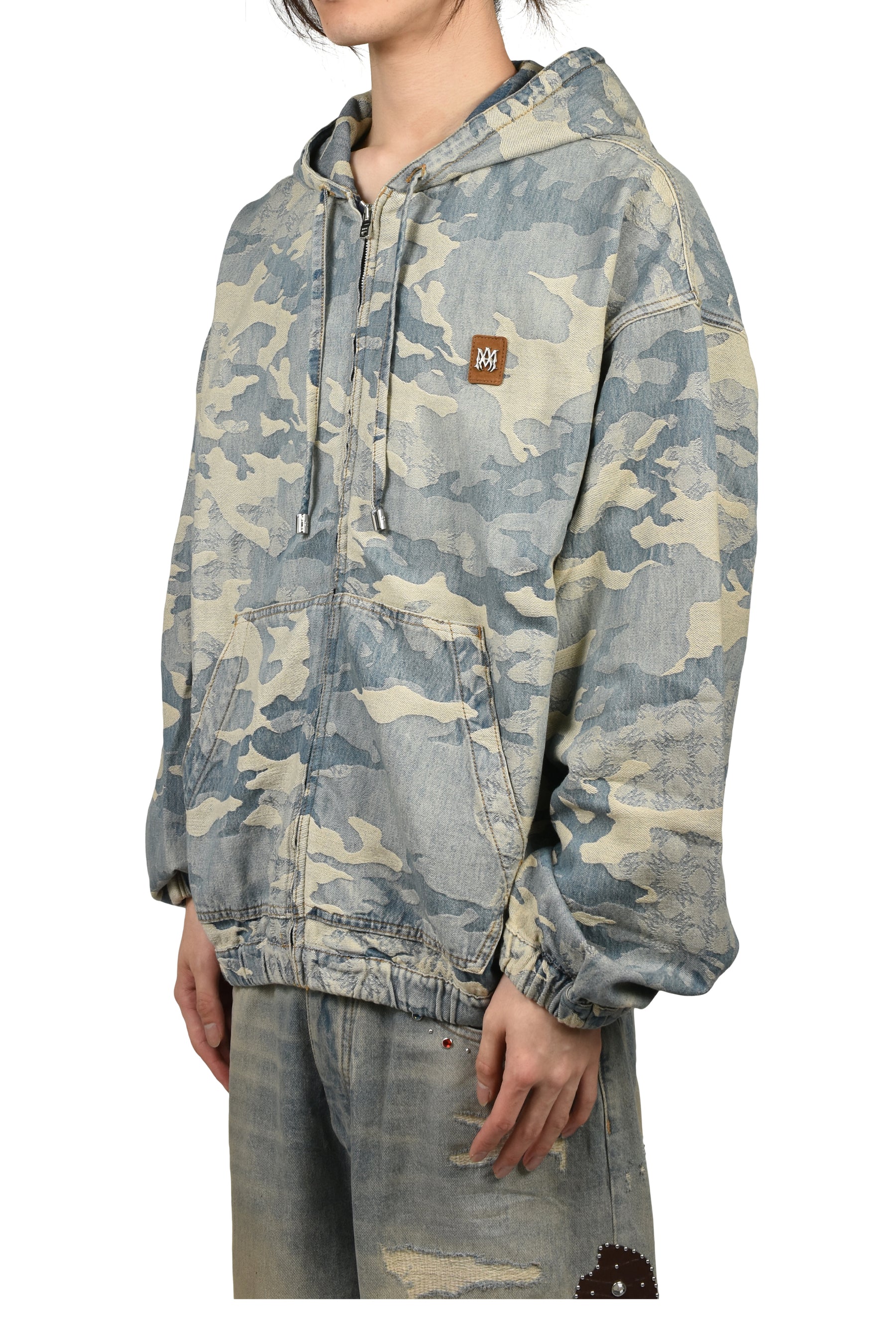 CAMO JACQ DNM ZIP HOODIE JKT / CAMO IND