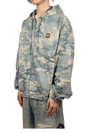 CAMO JACQ DNM ZIP HOODIE JKT / CAMO IND