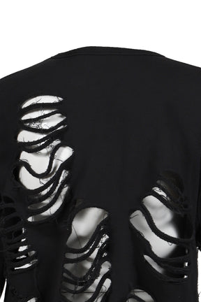 DISTRESSED CREWNECK / BLACK