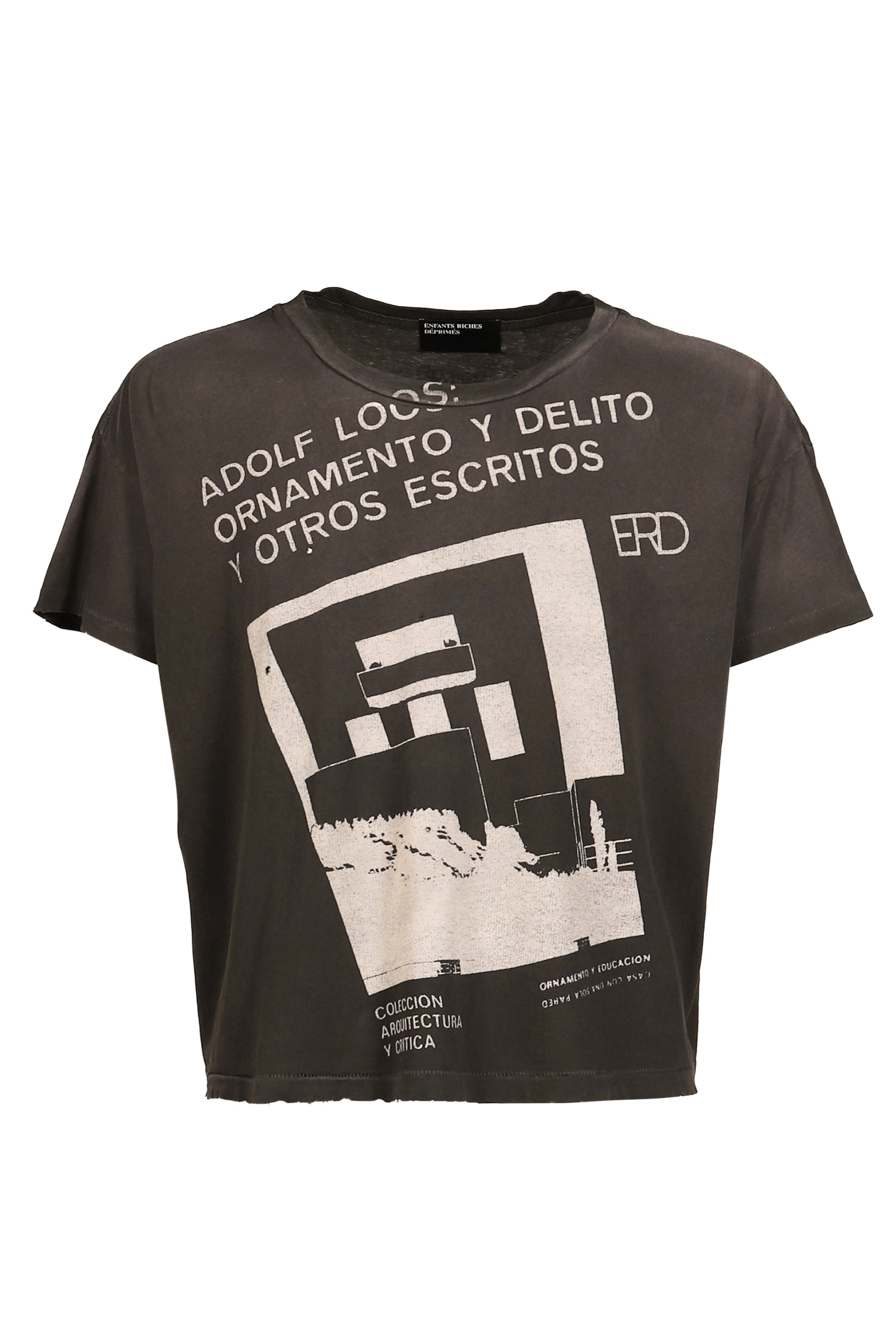 ADOLF LOOS T-SHIRT / WASHED BLK