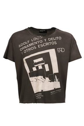 ADOLF LOOS T-SHIRT / WASHED BLK