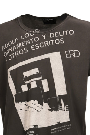 ADOLF LOOS T-SHIRT / WASHED BLK