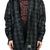 OVERSIZE HOODED FLANNEL SHIRT / CHA