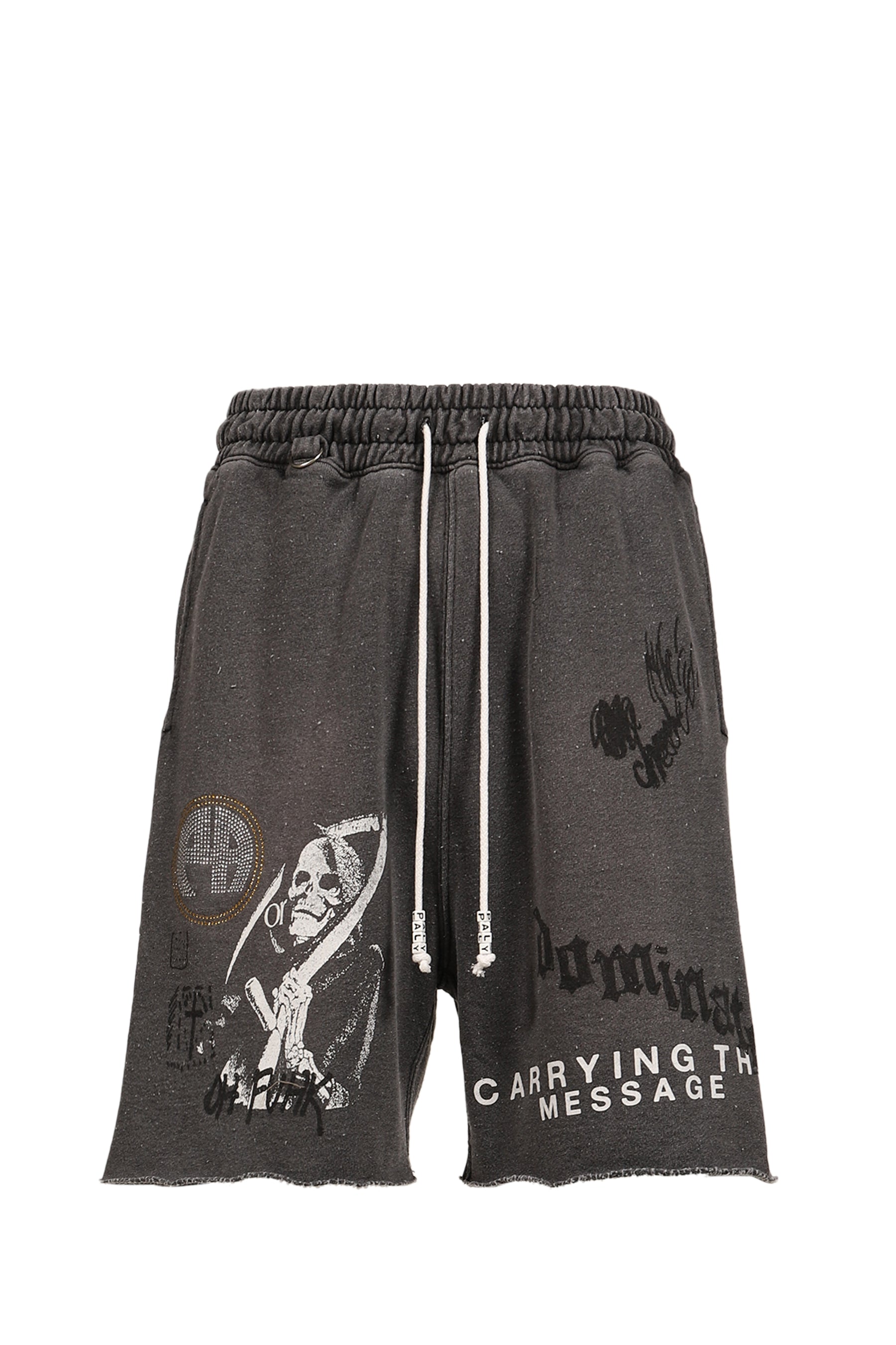 CARRY THE MESSAGE SWEAT SHORT / BLK