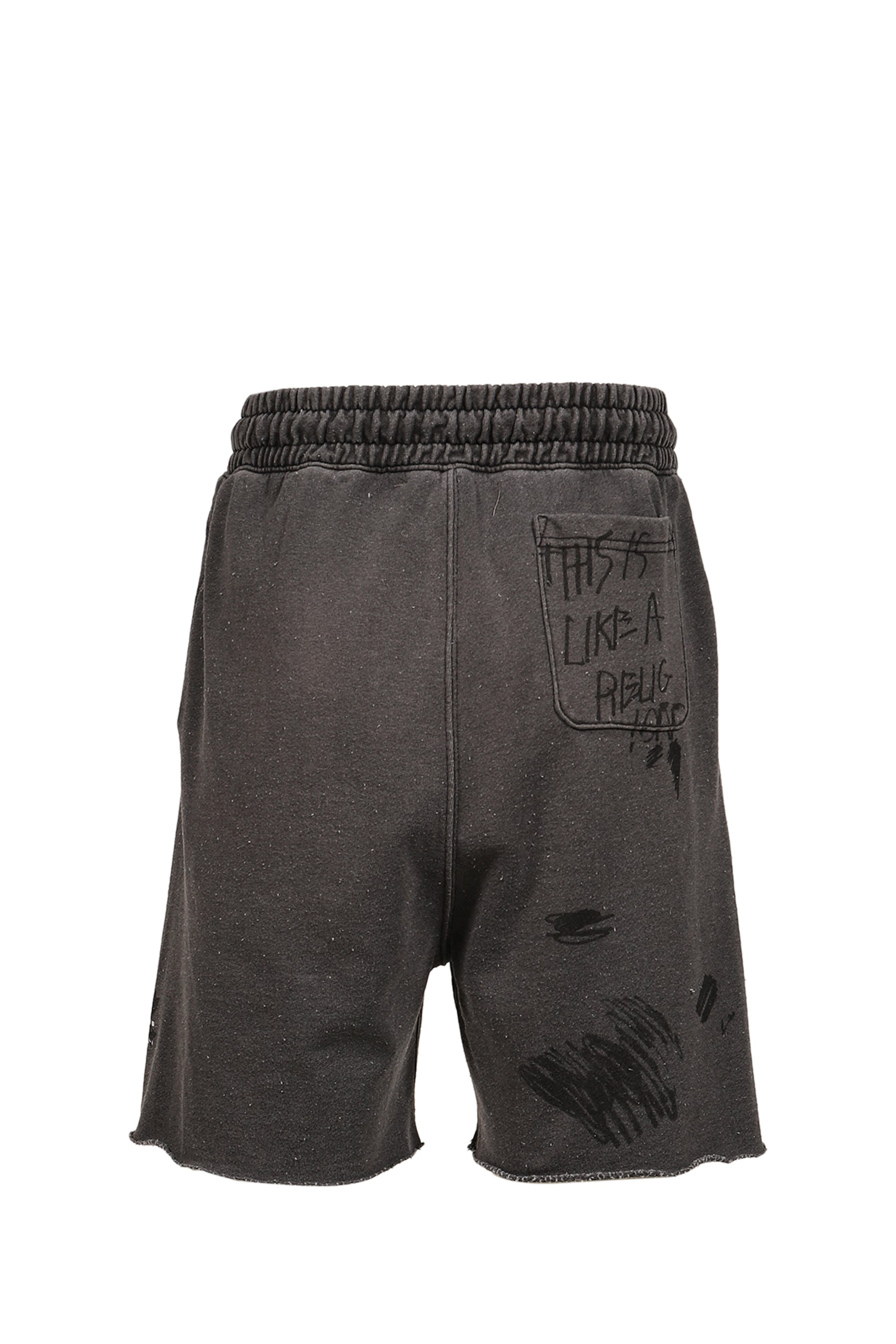 CARRY THE MESSAGE SWEAT SHORT / BLK