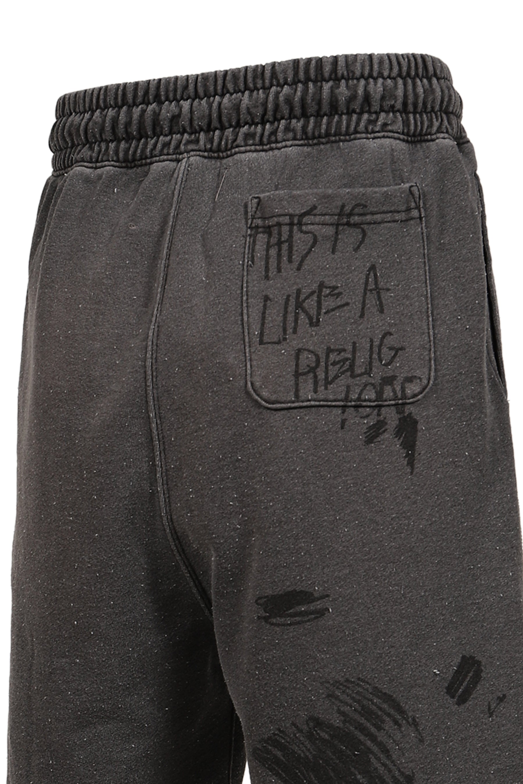 CARRY THE MESSAGE SWEAT SHORT / BLK
