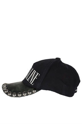 STUDDED TRUCKER CAP / BLK