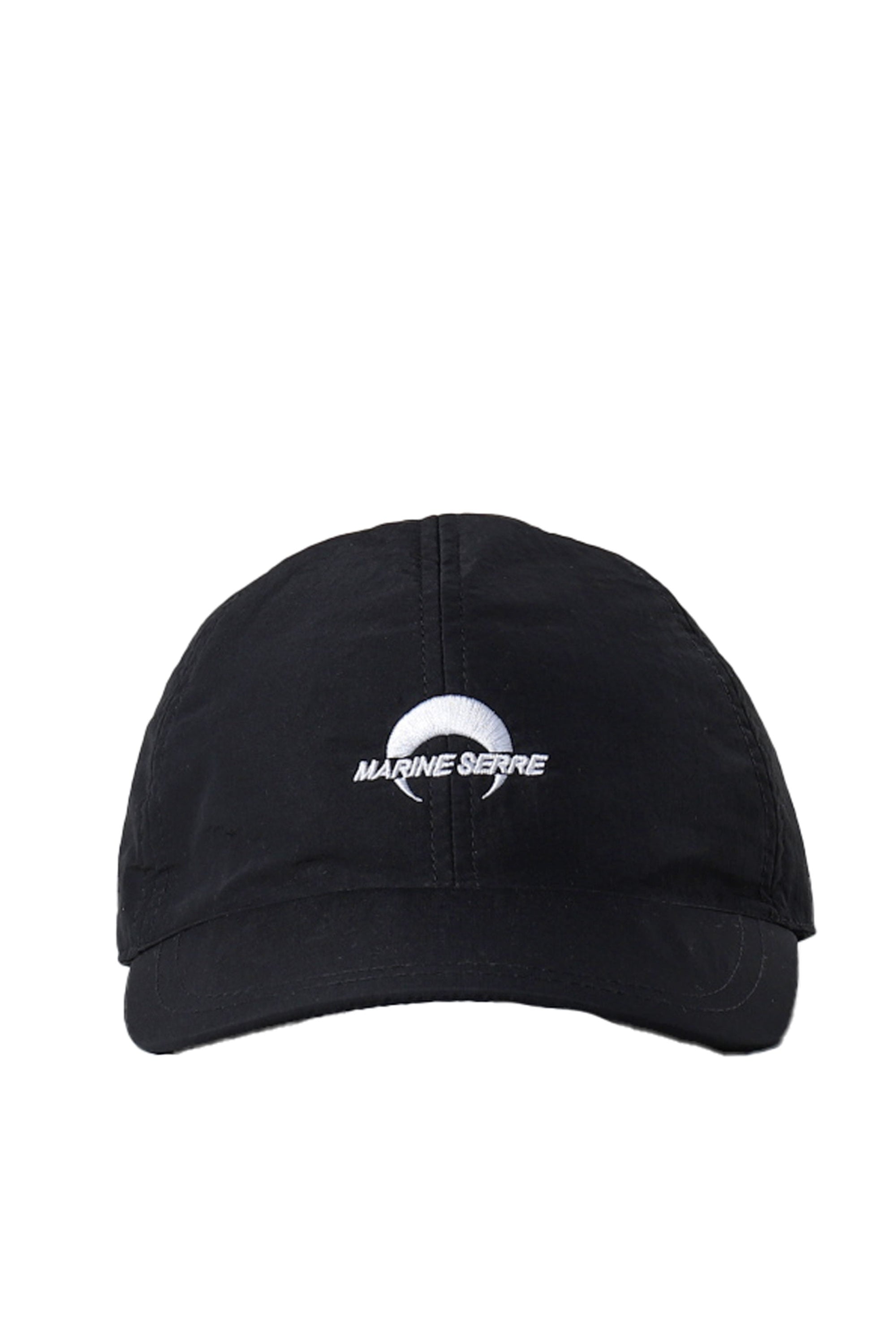 MARINE SERRE RECYCLED NYLON BASEBALL CAP / BLK