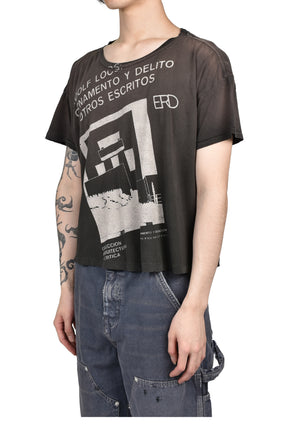 ADOLF LOOS T-SHIRT / WASHED BLK