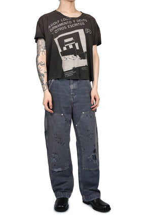 ADOLF LOOS T-SHIRT / WASHED BLK