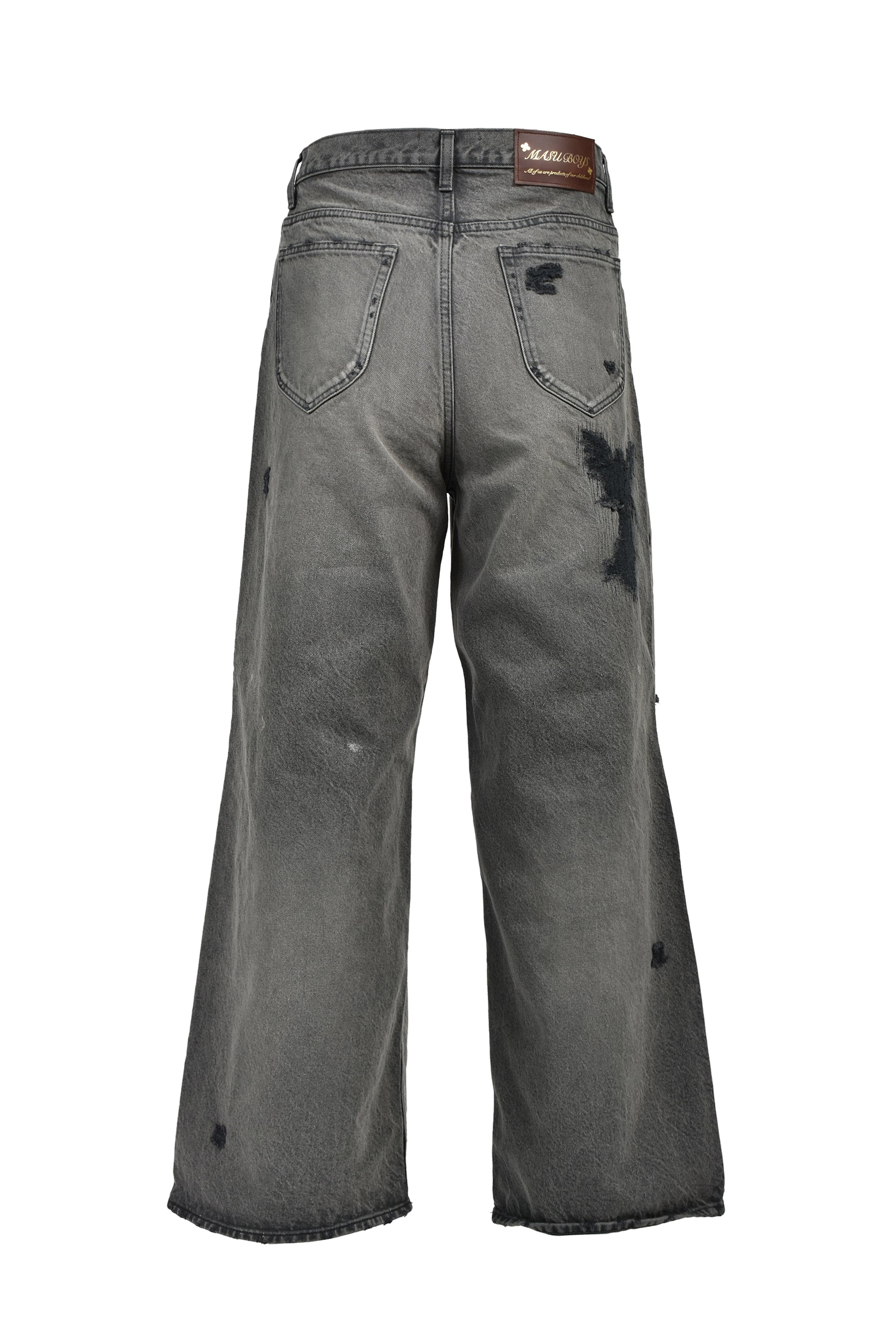 MB BAGGY JEANS ANGEL DAMAGE / BLK