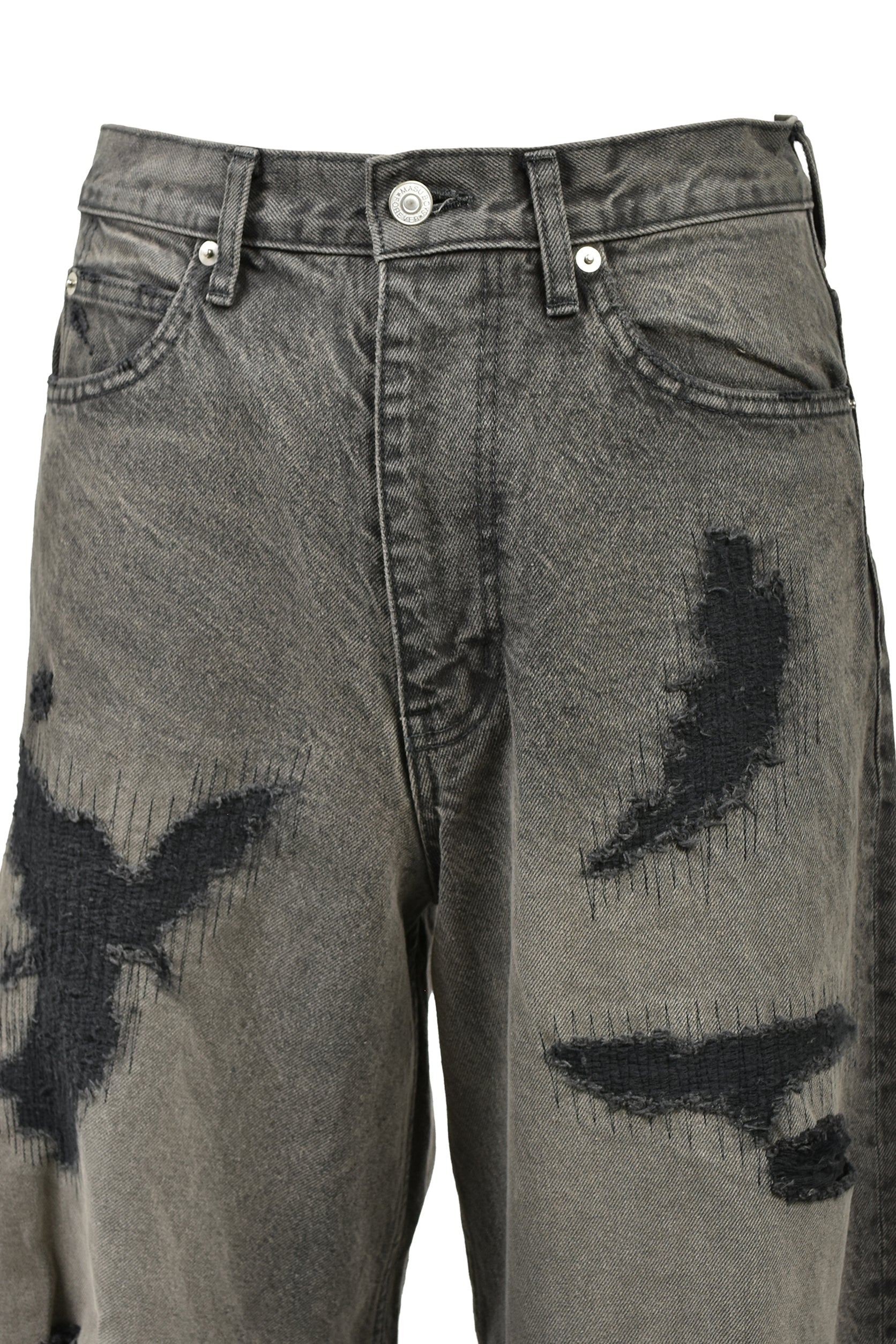 MB BAGGY JEANS ANGEL DAMAGE / BLK