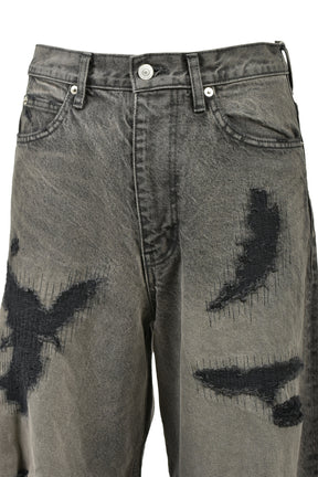 MB BAGGY JEANS ANGEL DAMAGE / BLK