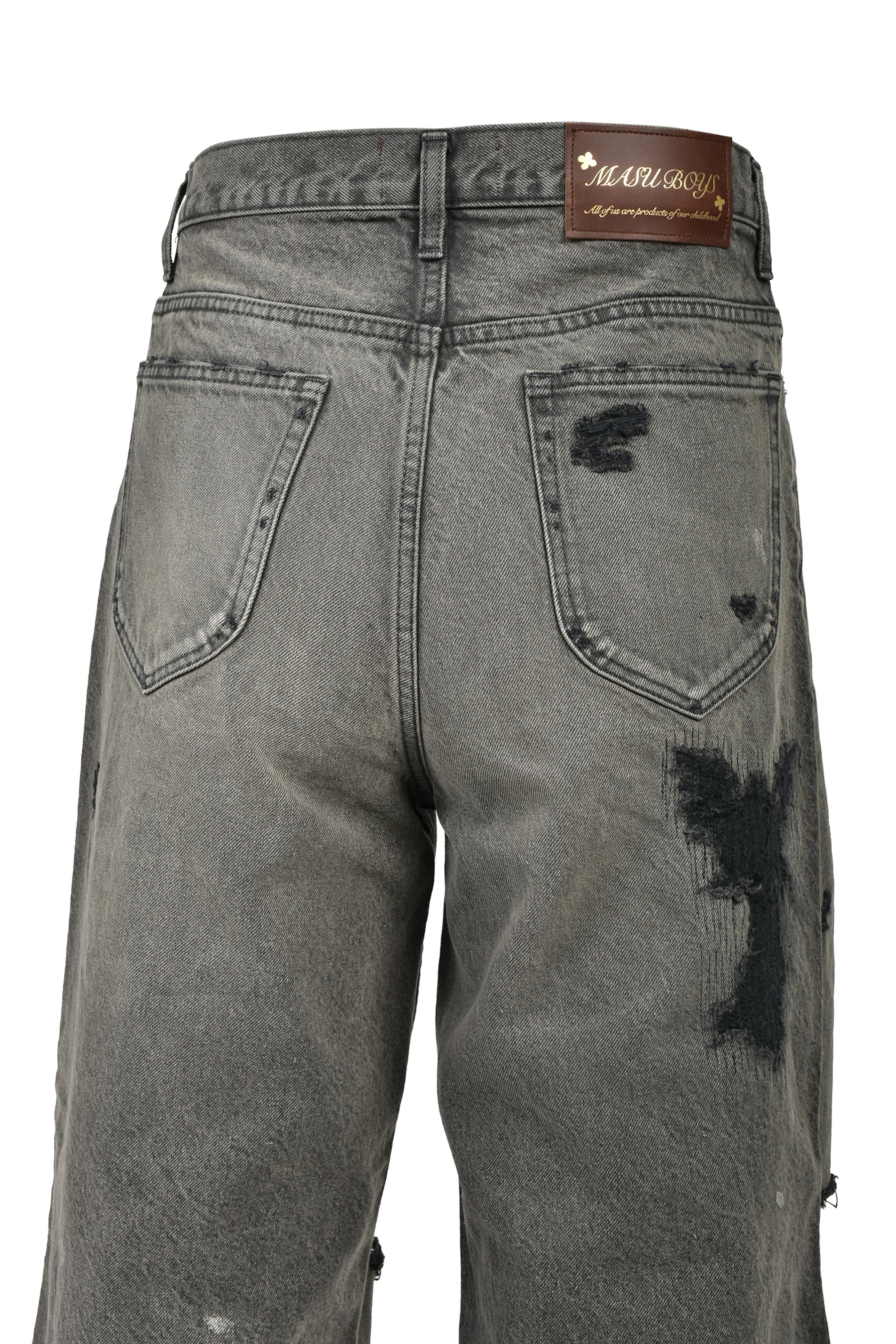 MB BAGGY JEANS ANGEL DAMAGE / BLK