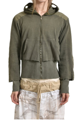 PROJECT G/R GIMP WAFFLE THERMAL ZIP HOODIE / KHA