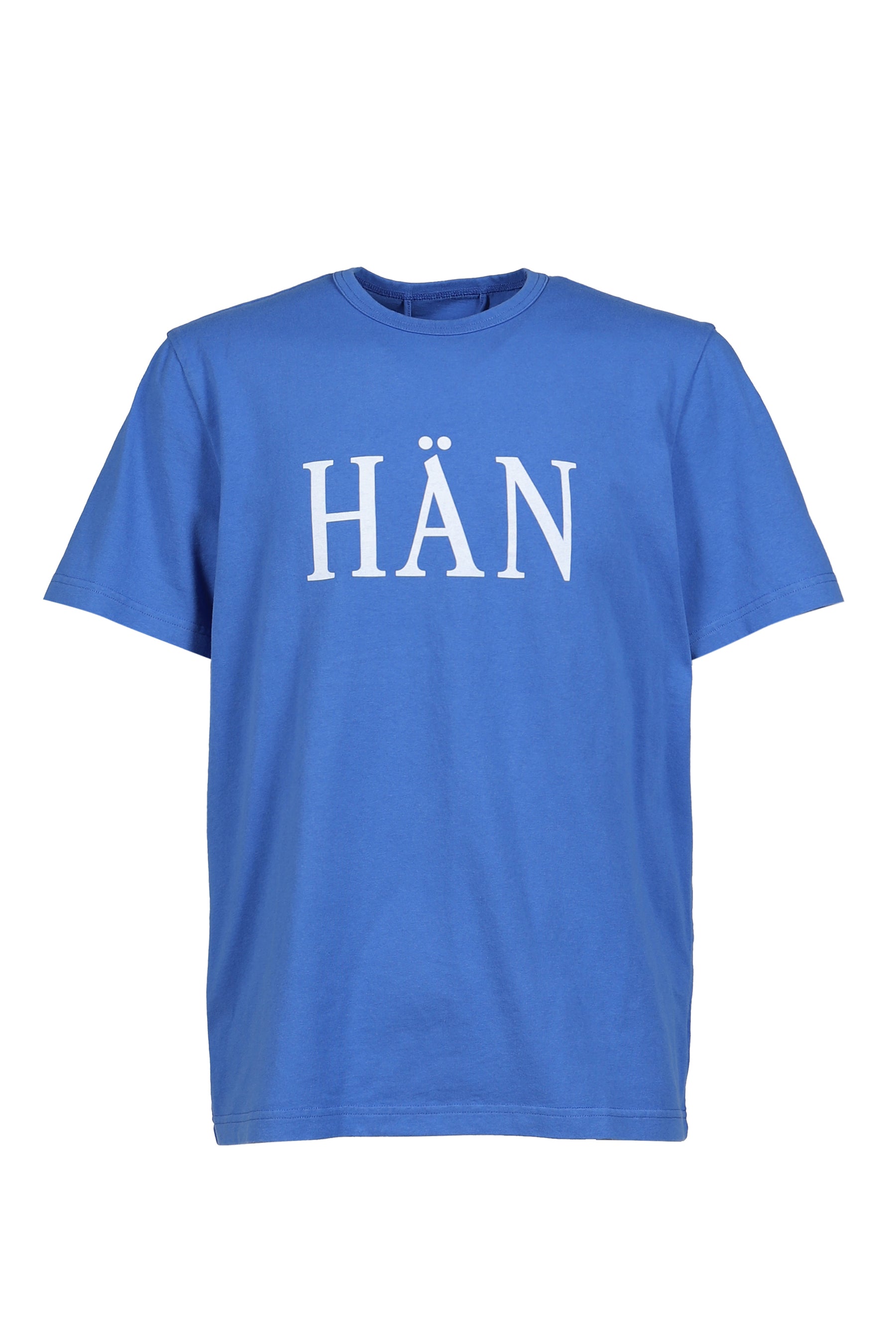 OVERDYE BLUE MELANGE T SHIRT / BLU
