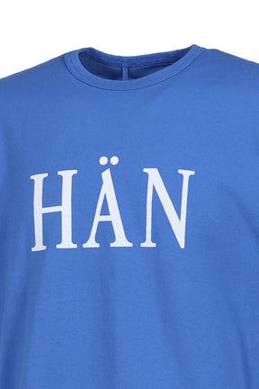OVERDYE BLUE MELANGE T SHIRT / BLU