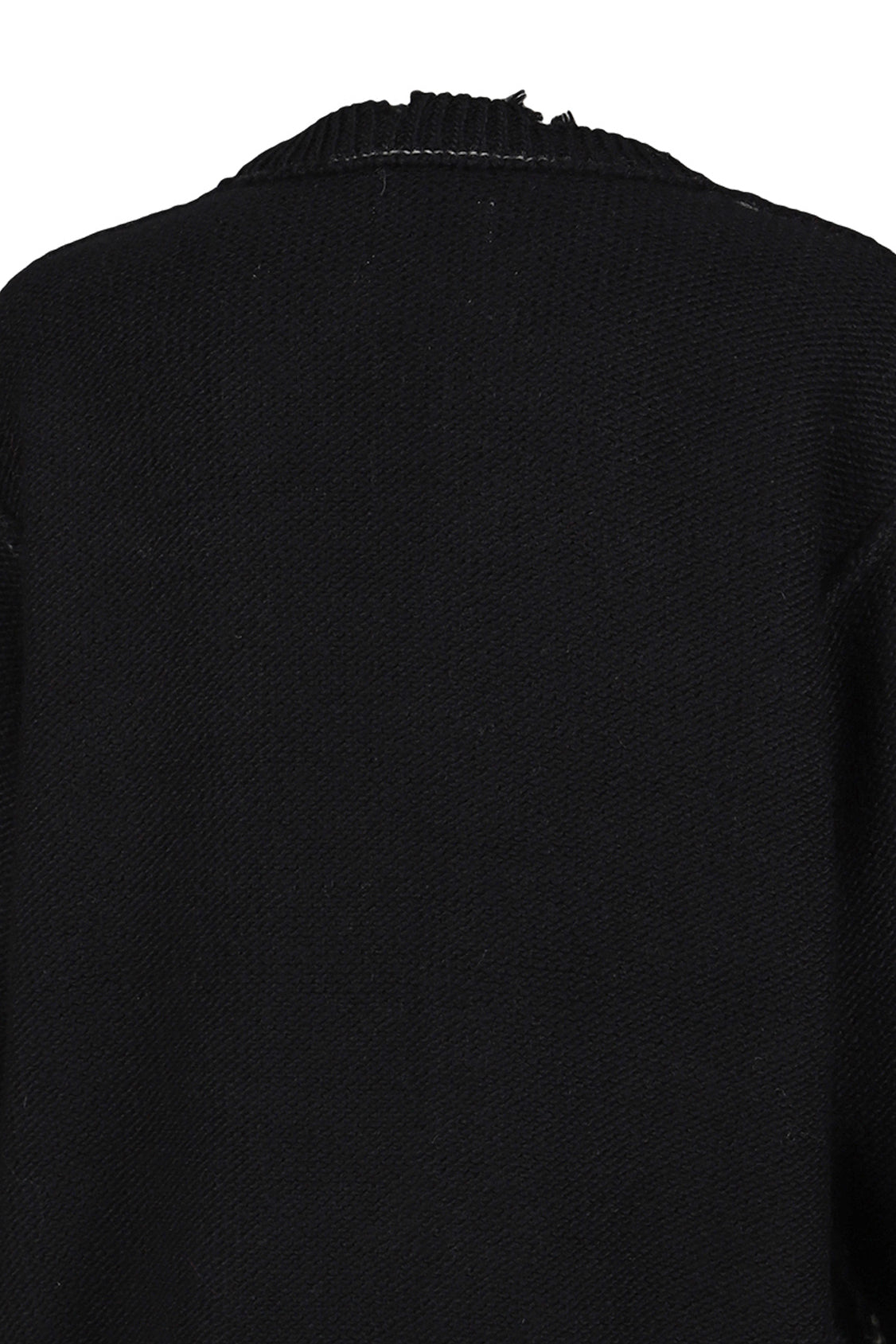 GLOW-IN-THE-DARK SKULL KNIT PULLOVER / BLK
