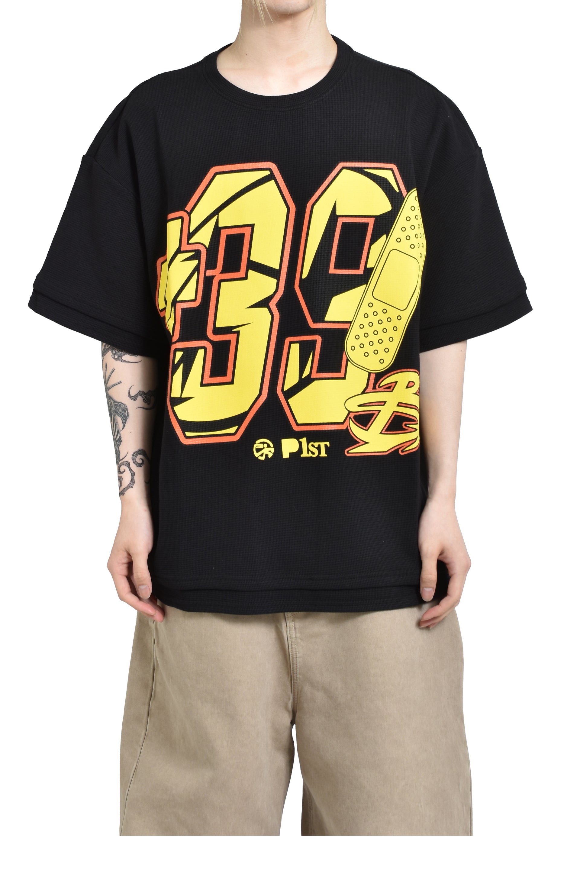 PDF 39 WAFFLE TEE (DOM46 WAFFLE) / BLK