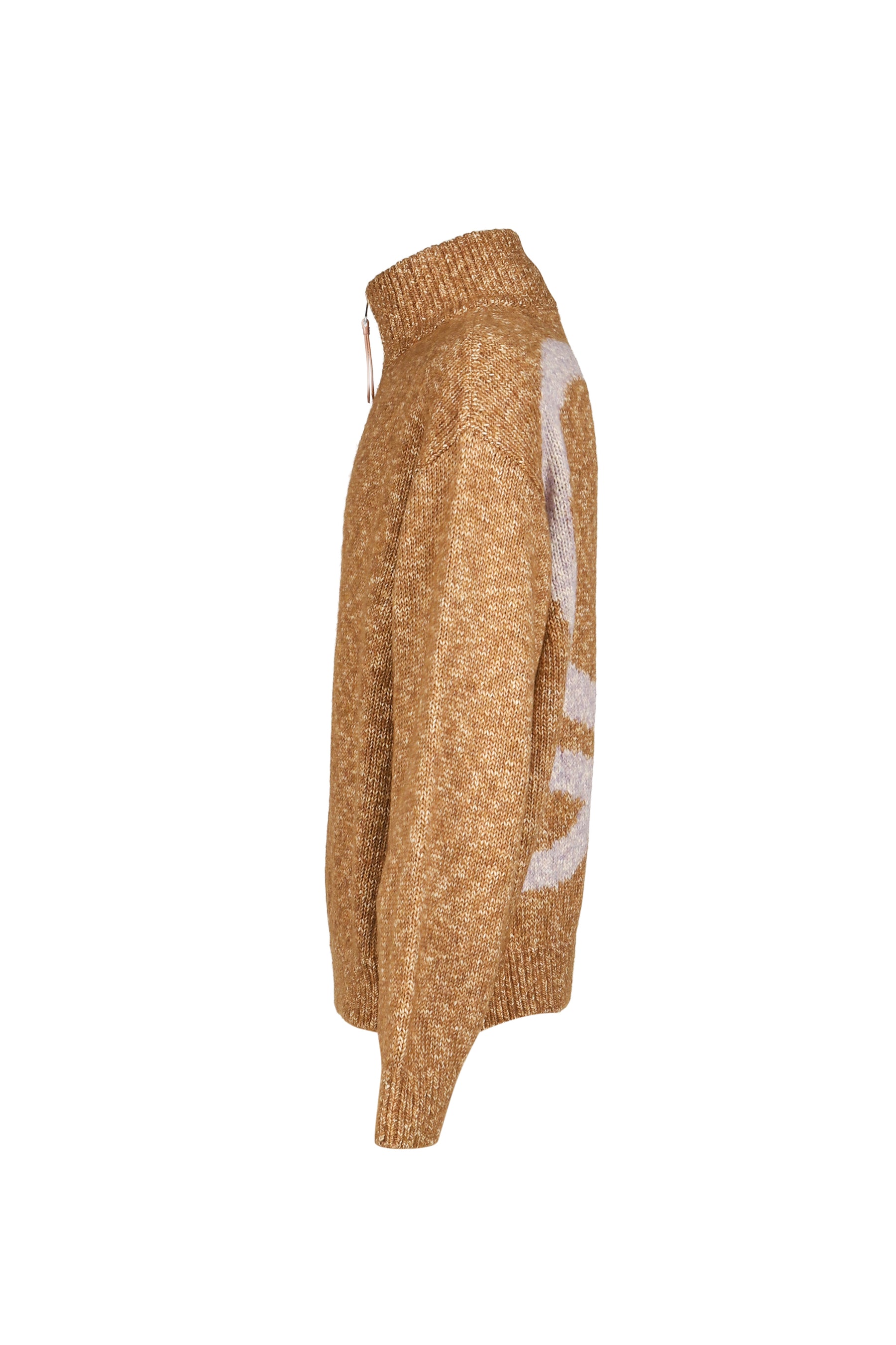 ZIP-UP CARDIGAN / BRW LILIC