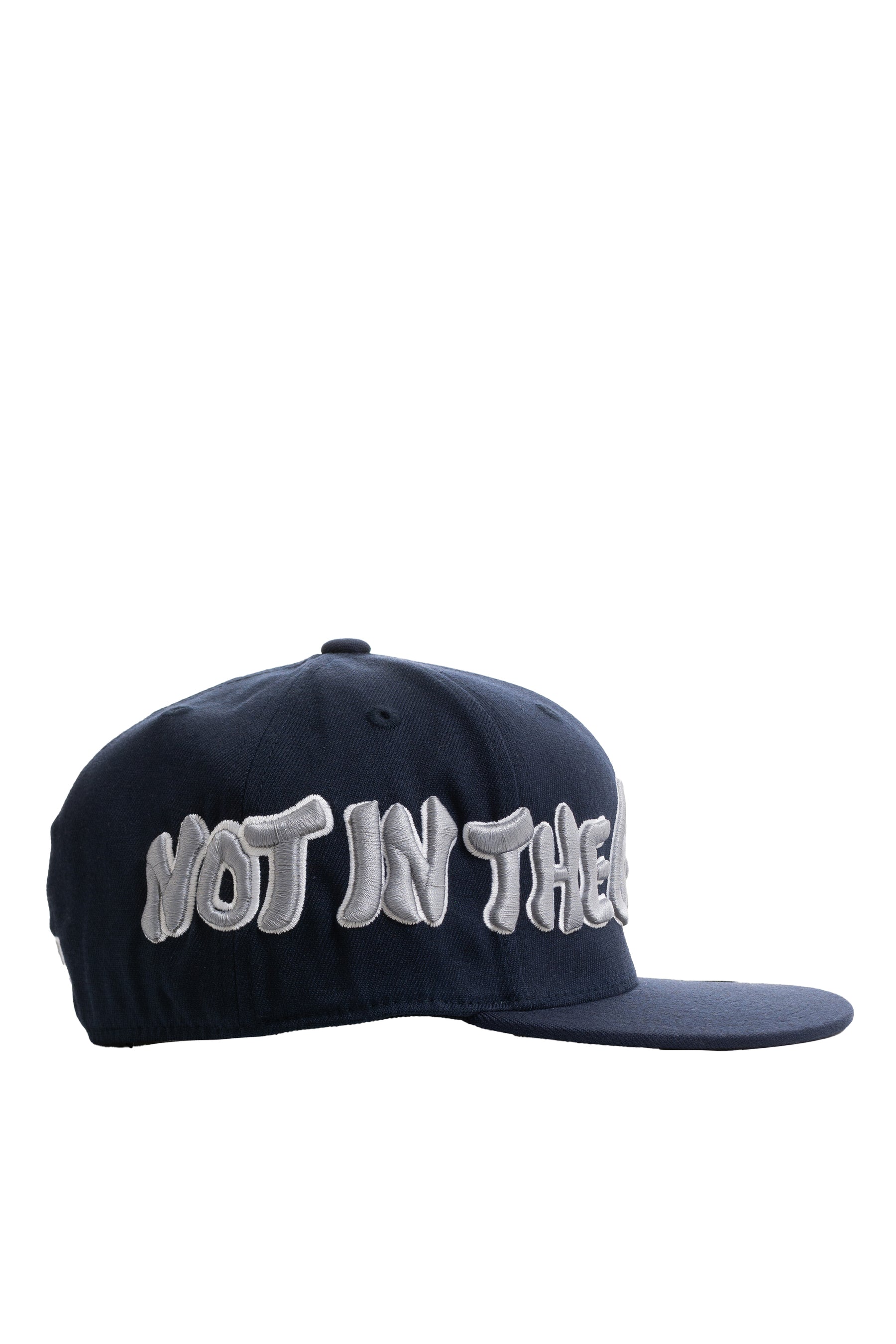 MS FITTED CAP / NVY WHT