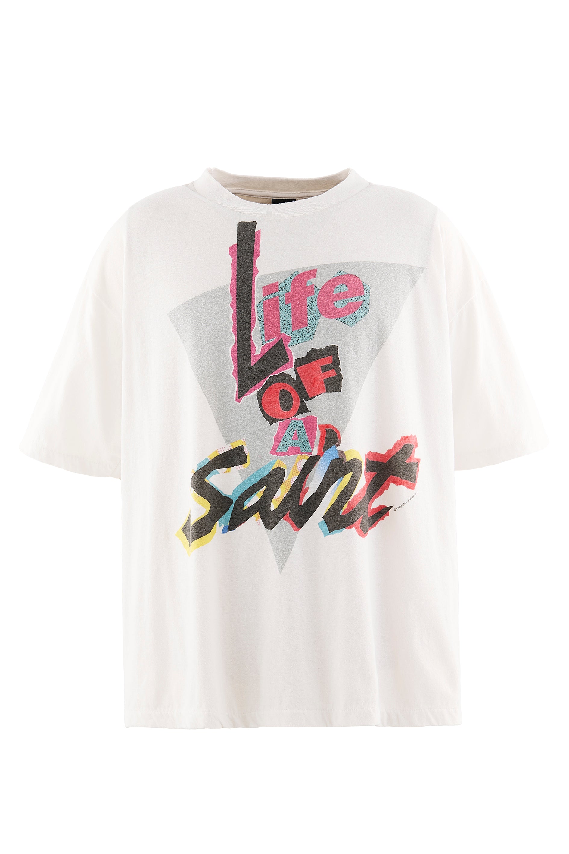 SS T-SHIRT/LIFE OF A SAINT / WHT