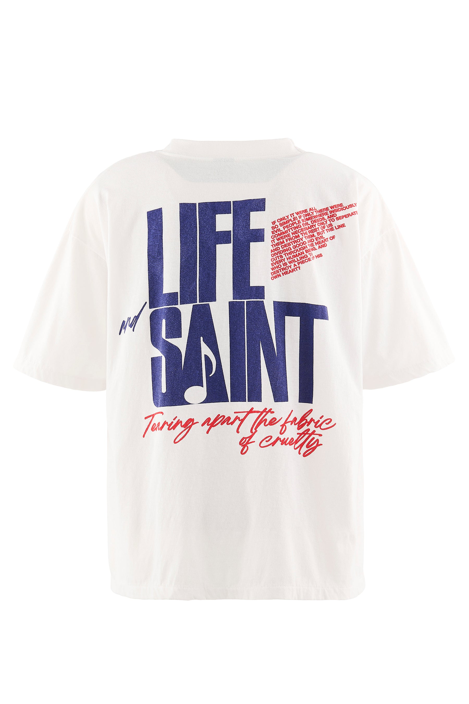 SS T-SHIRT/LIFE OF A SAINT / WHT