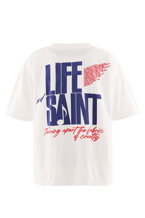 SS T-SHIRT/LIFE OF A SAINT / WHT