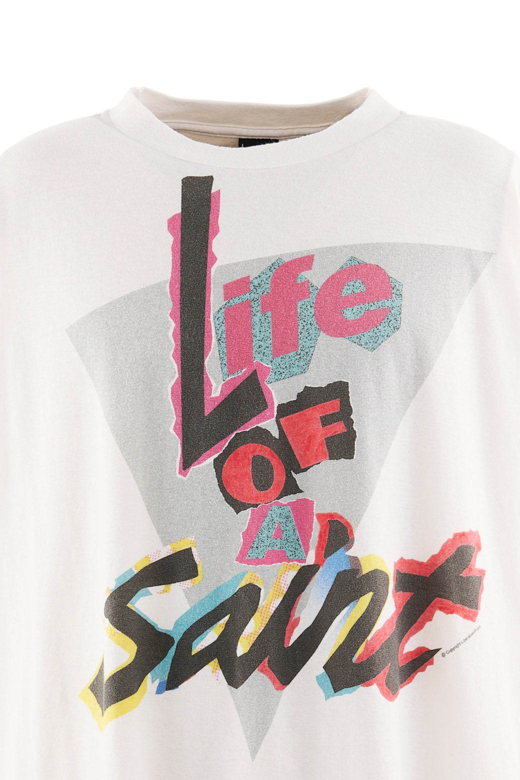 SS T-SHIRT/LIFE OF A SAINT / WHT