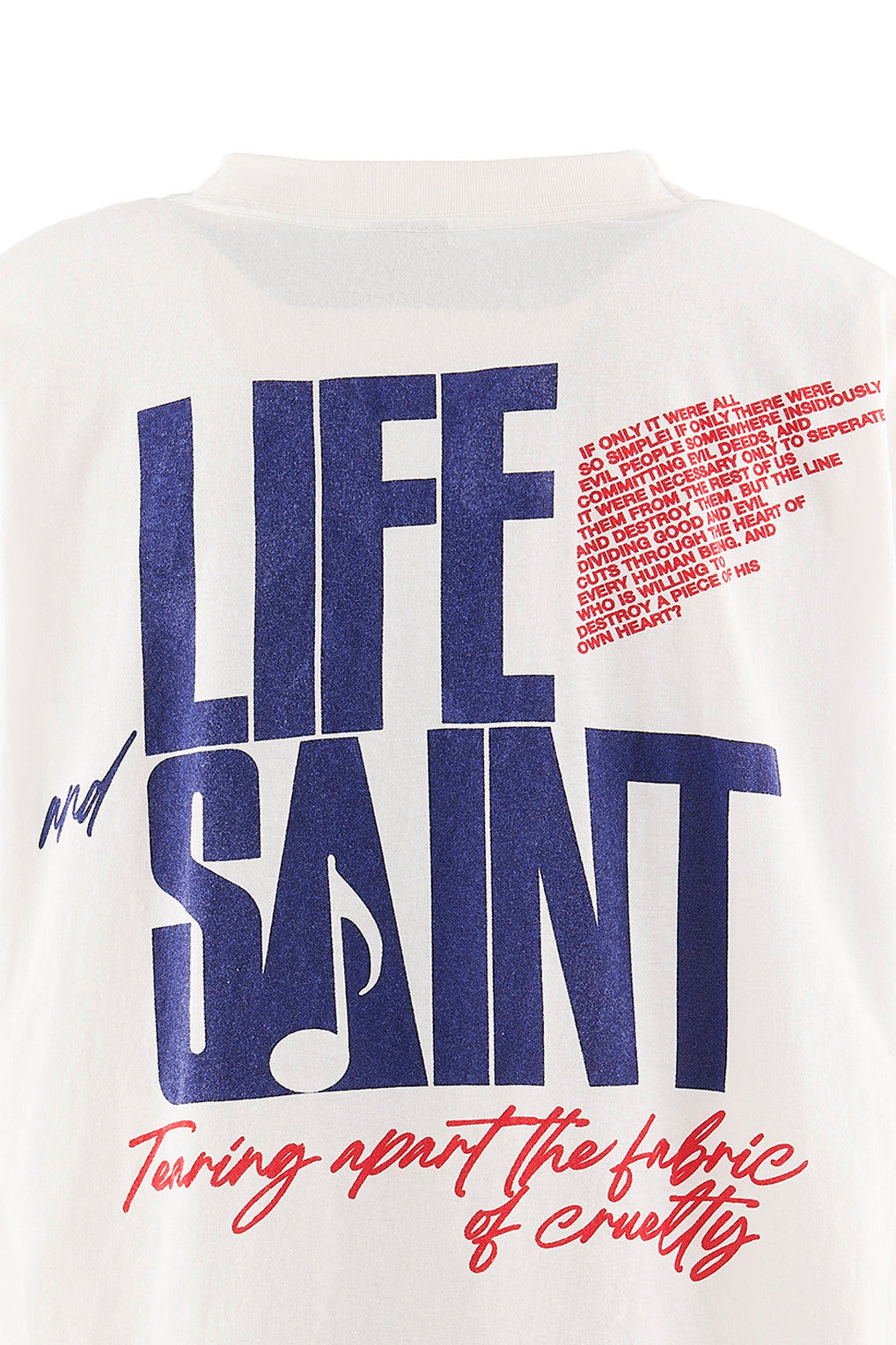 SS T-SHIRT/LIFE OF A SAINT / WHT