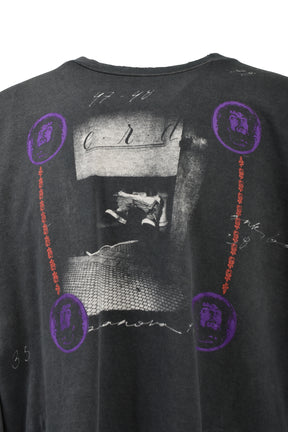 BATHROOM STALL LS T-SHIRT / VINTAGE BLK