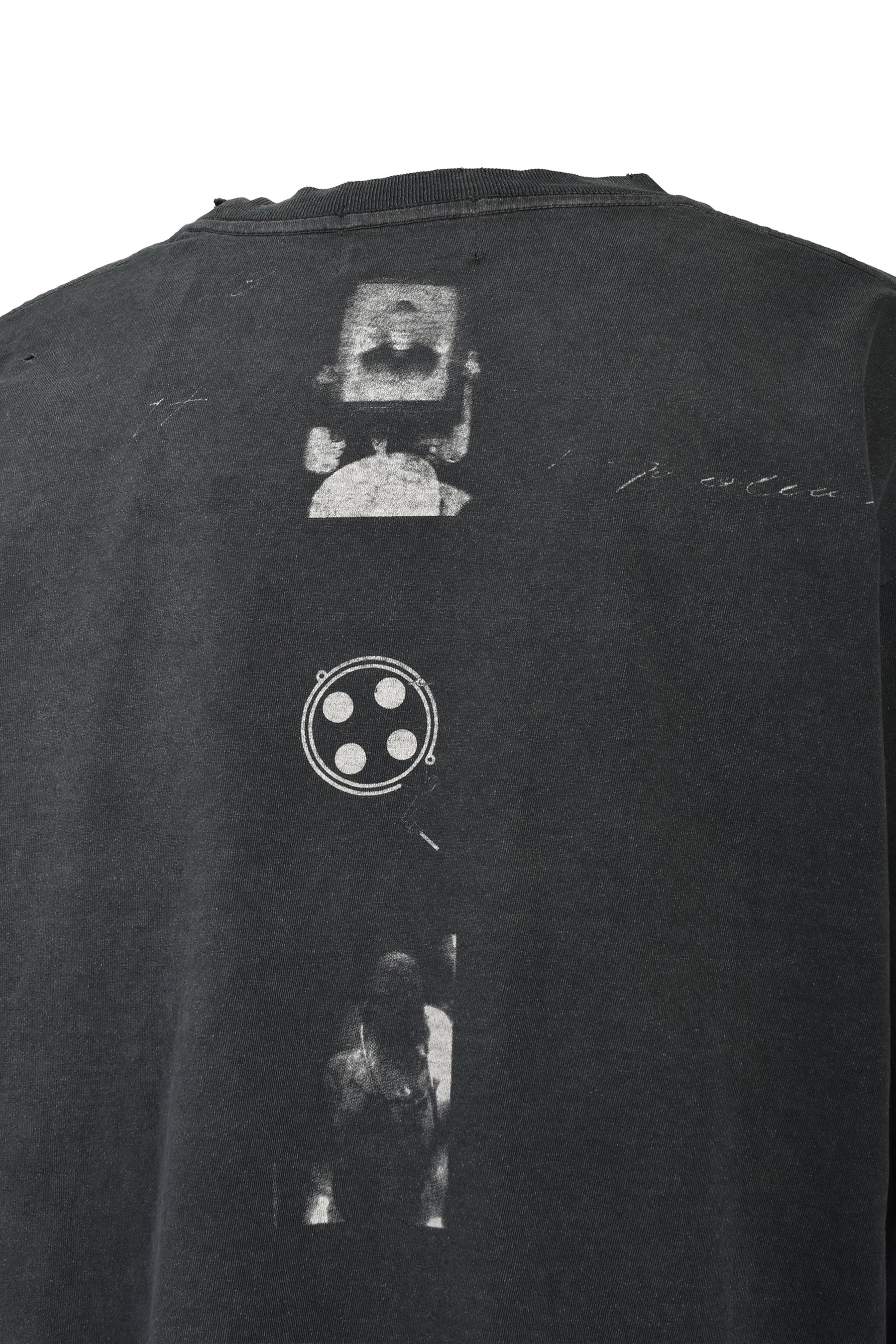 BATHROOM STALL LS T-SHIRT / VINTAGE BLK