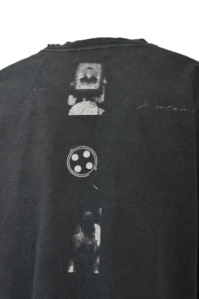 BATHROOM STALL LS T-SHIRT / VINTAGE BLK