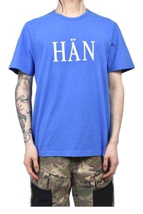 OVERDYE BLUE MELANGE T SHIRT / BLU