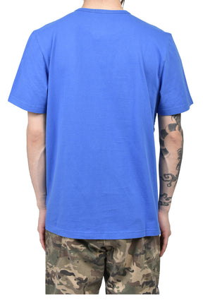OVERDYE BLUE MELANGE T SHIRT / BLU