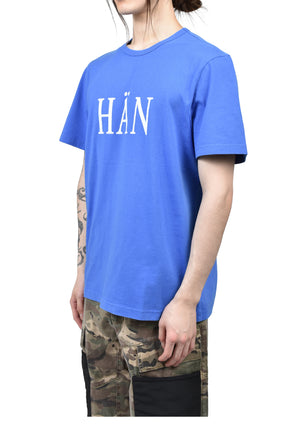 OVERDYE BLUE MELANGE T SHIRT / BLU