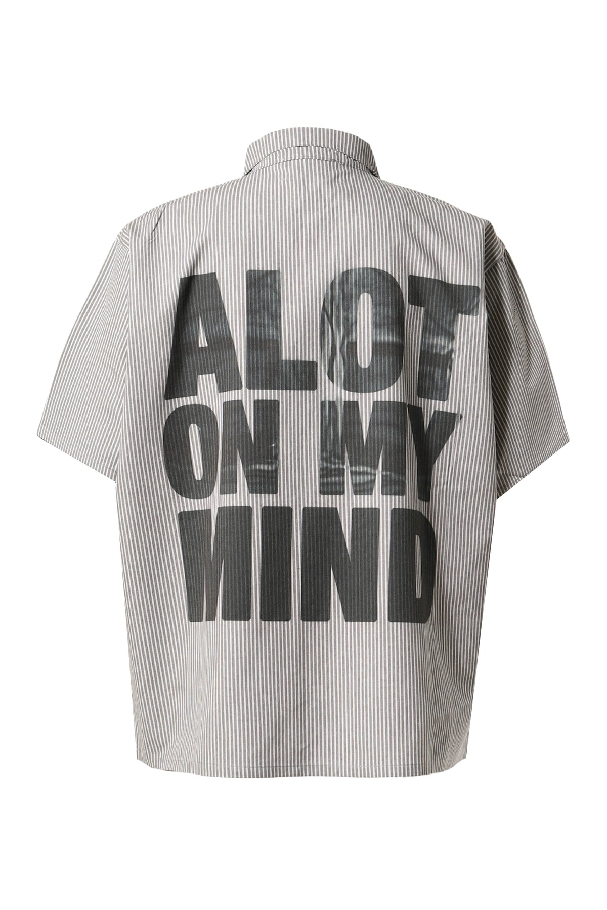 A LOT ON MY MIND OVERSIZED WORKSHIRT GRY