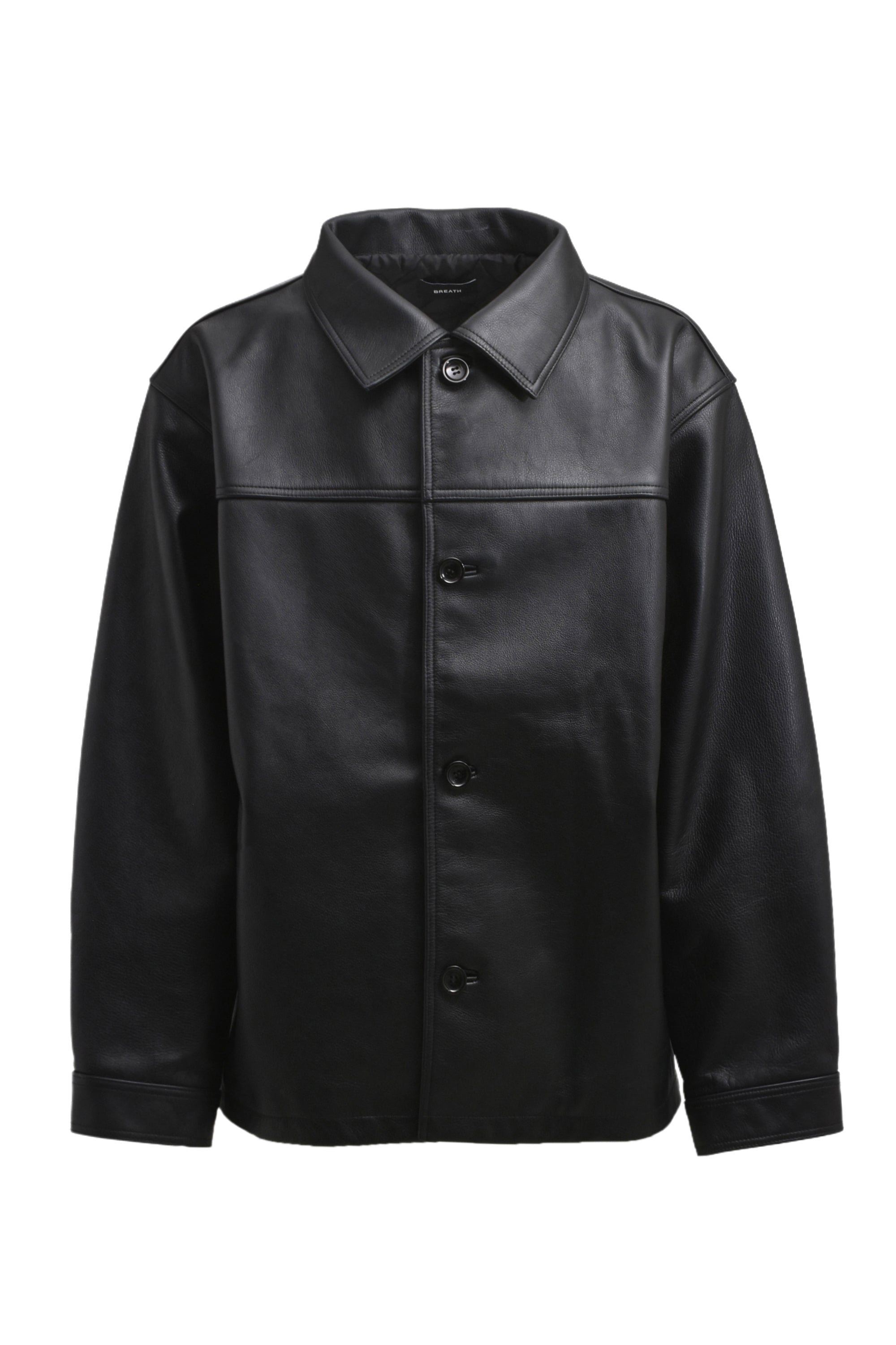 BREATH ブレス FW24 NEWRICH LEATHER MIDDLE JACKET / BLK - NUBIAN