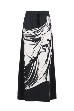 JERSEY SKIRT KNIT / BLK