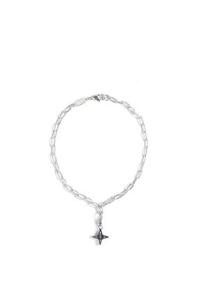 TEAR CROSS BRACELET / SILVER