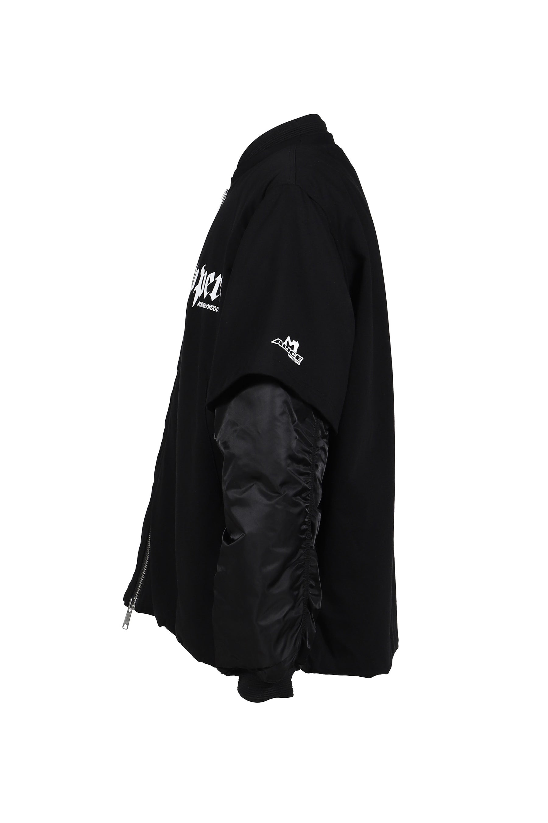 T-SHIRT BOMBER JACKET / BLK