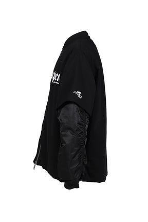 T-SHIRT BOMBER JACKET / BLK