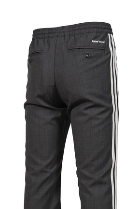 WB WOOL PANT / DARK GRY