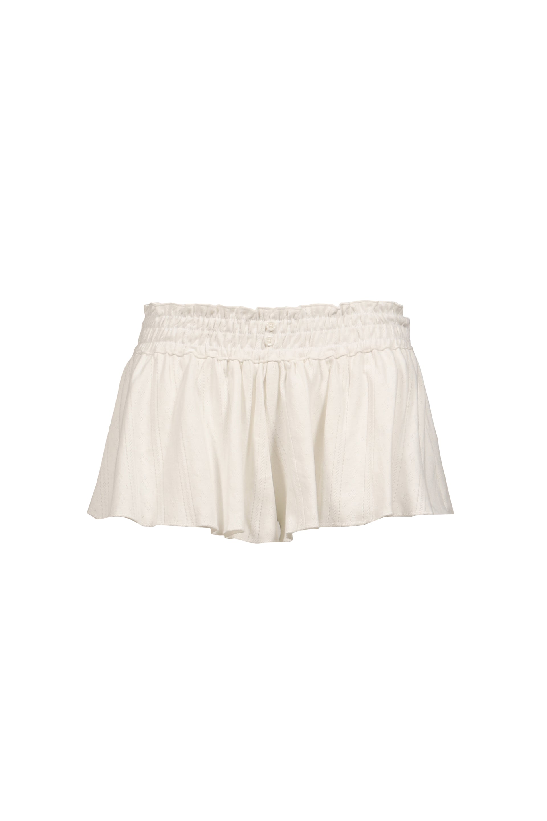 HONEY EYELET SHORTS / WHT