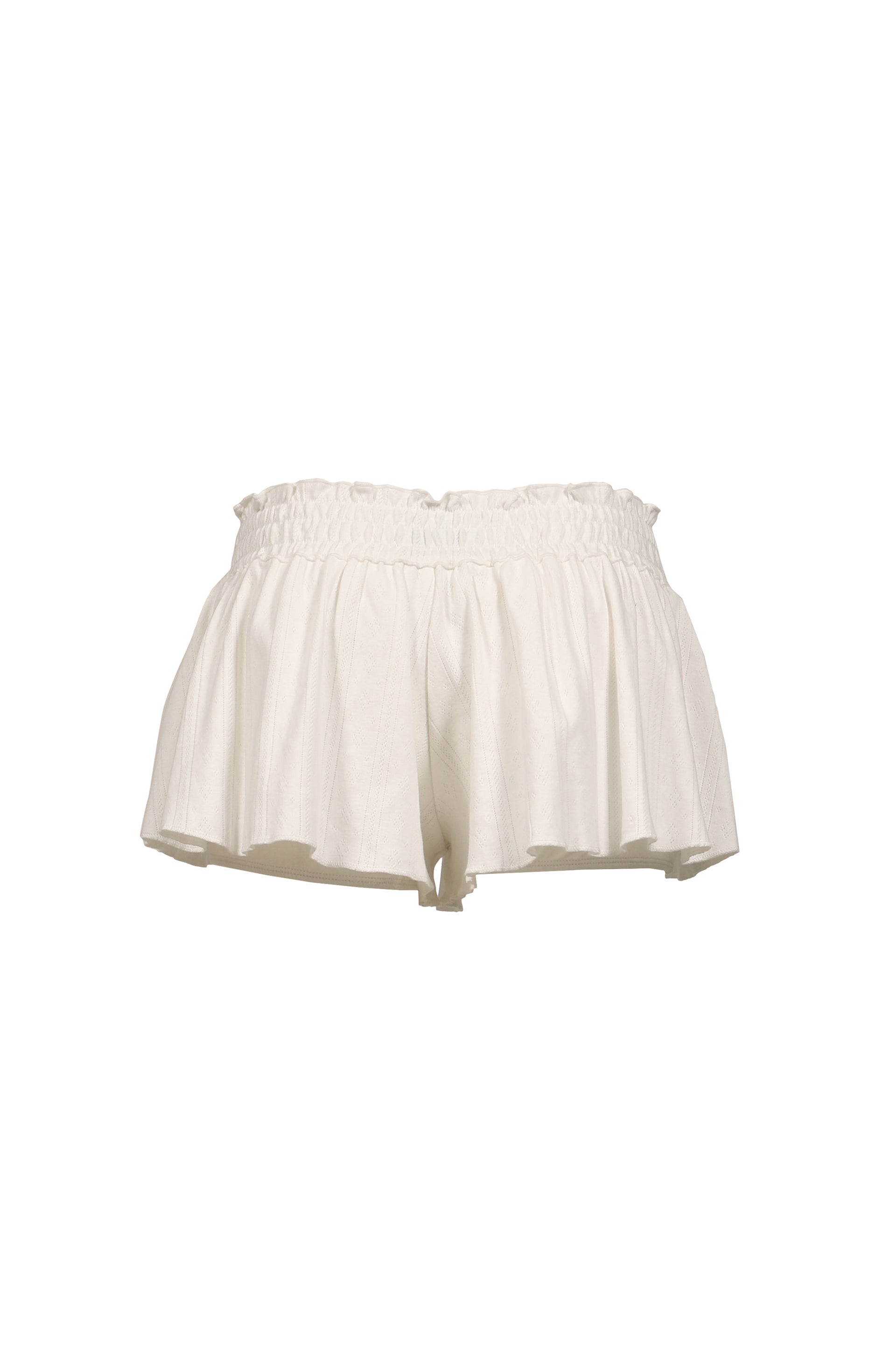 HONEY EYELET SHORTS / WHT