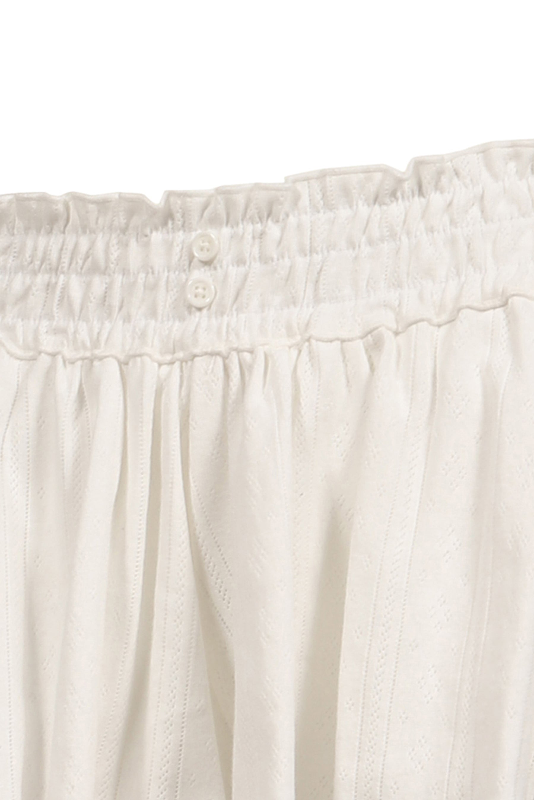 HONEY EYELET SHORTS / WHT