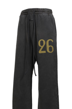 "26" WIDE LEG SWEATPANT / OFF BLK