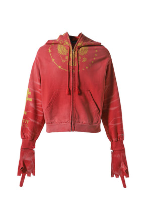 ZYGON ZIP HOODIE / RED