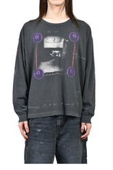 BATHROOM STALL LS T-SHIRT / VINTAGE BLK