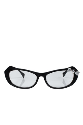 BOWKNOT KITTEN GLASSES(EXCLUSIVE) / BLK